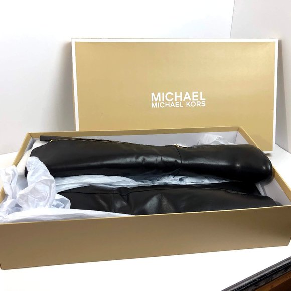 *NIB* MICHAEL KORS CLARA BOOTS, SIZE 9M, DK CHOC - Picture 8 of 8